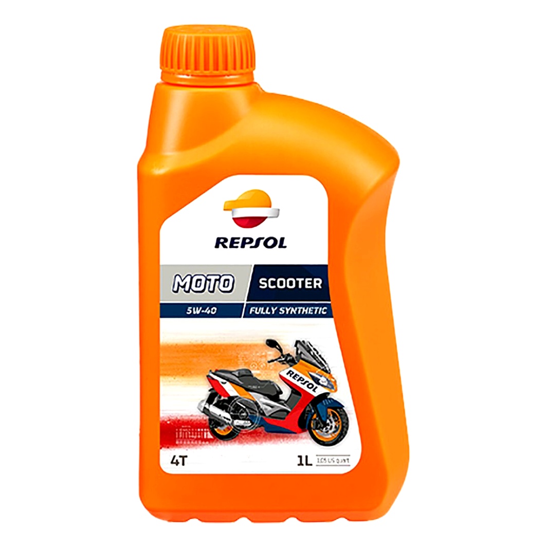 Моторное масло REPSOL Moto Scooter 4T 5W-40 синтетическое 1 л RP164L51 - zapix
