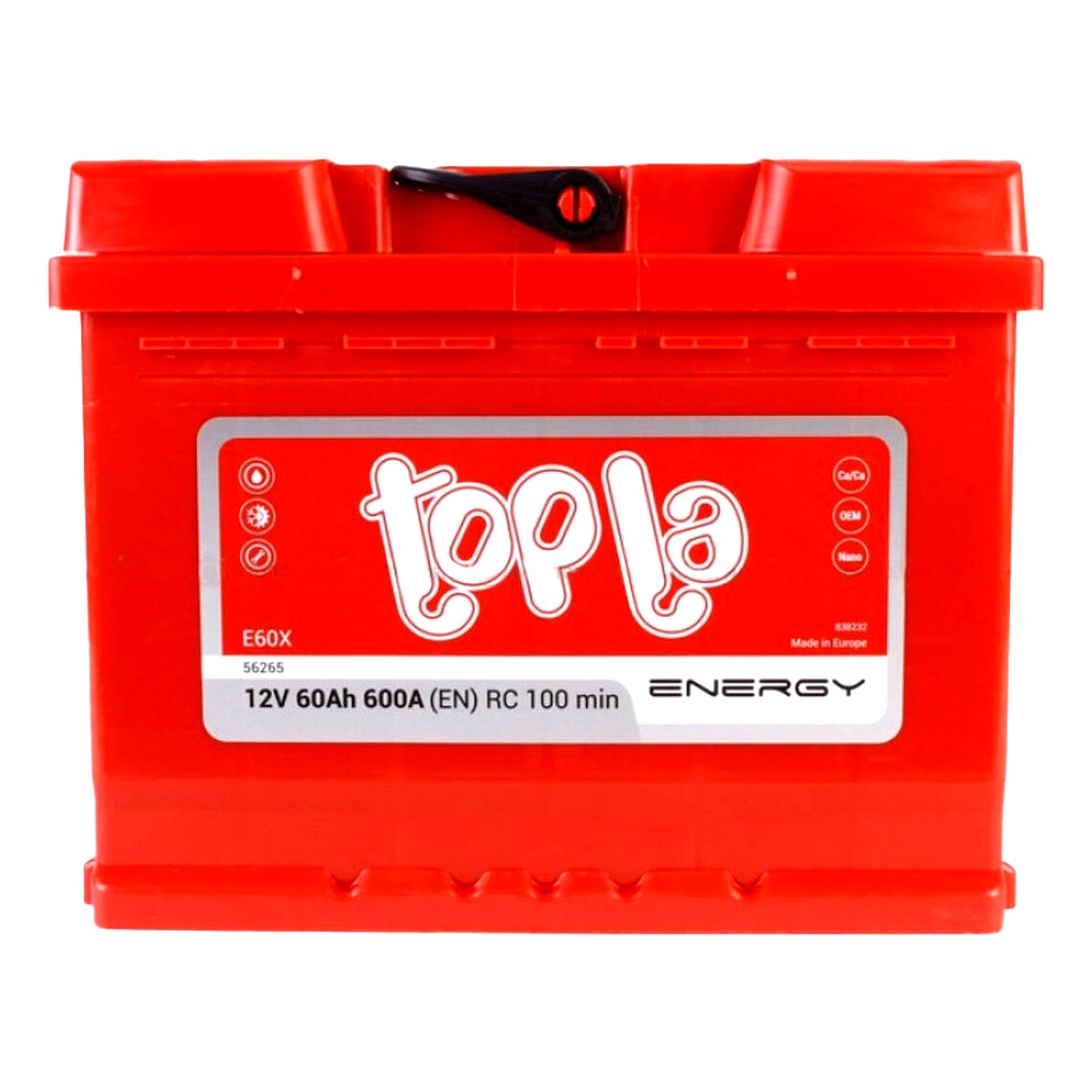 Акумулятор TOPLA Energy 12V 60Ah 600A L+ E60X - zapix