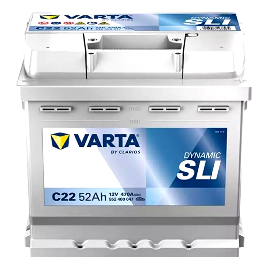 Акумулятор VARTA Dynamic SLI 12V 52Ah 470A R+ 552400047 - zapix