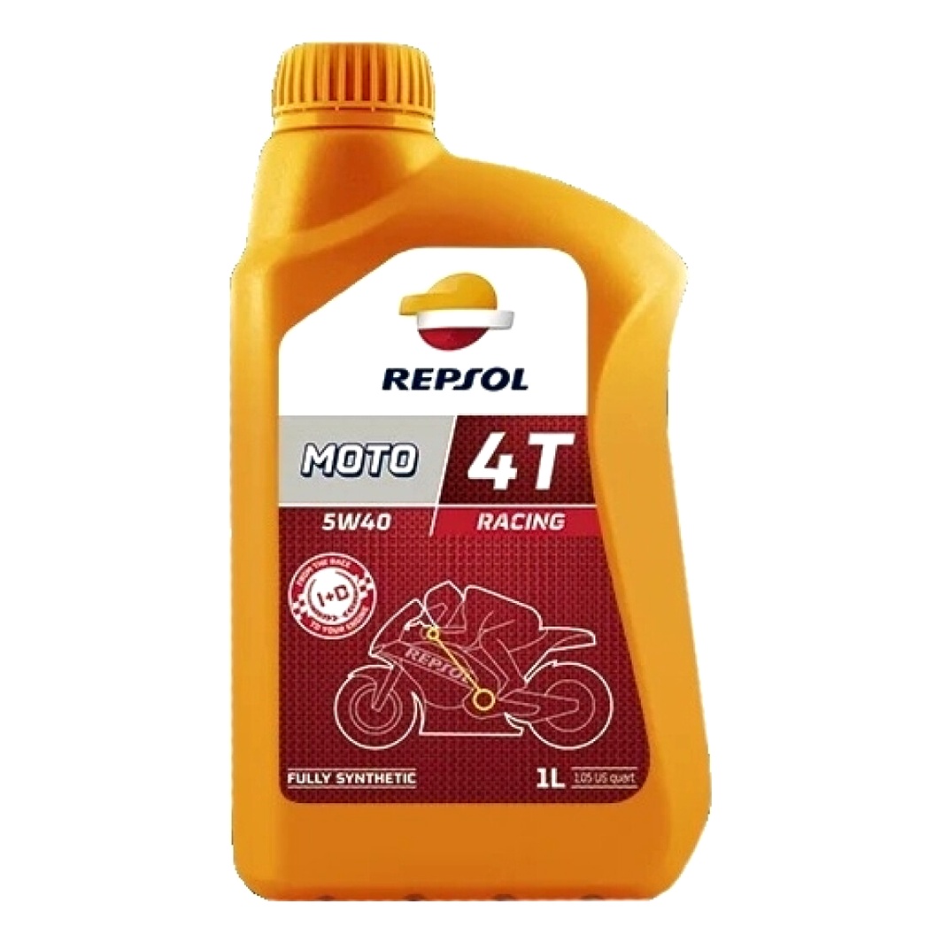 Моторное масло REPSOL Moto Racing 4T 5W-40 синтетическое 1 л RP160L51 - zapix