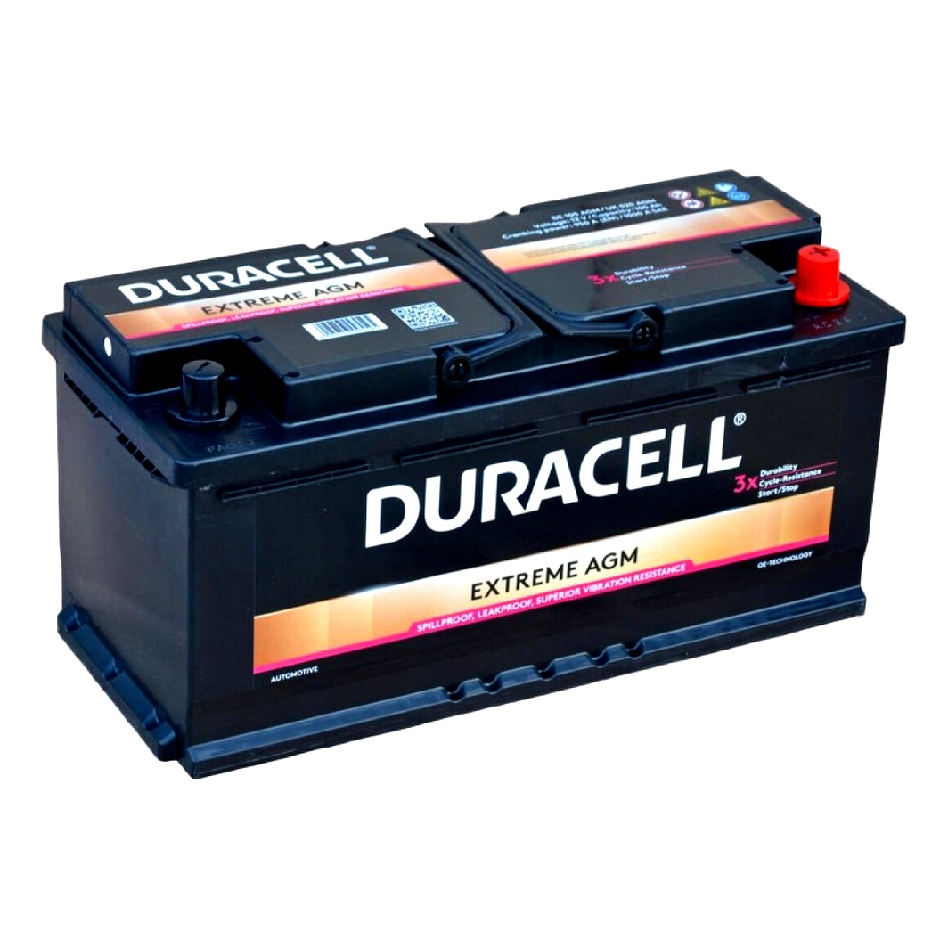 Акумулятор DURACELL Extreme AGM 12V 105Ah 950A R+ 00146376 - zapix