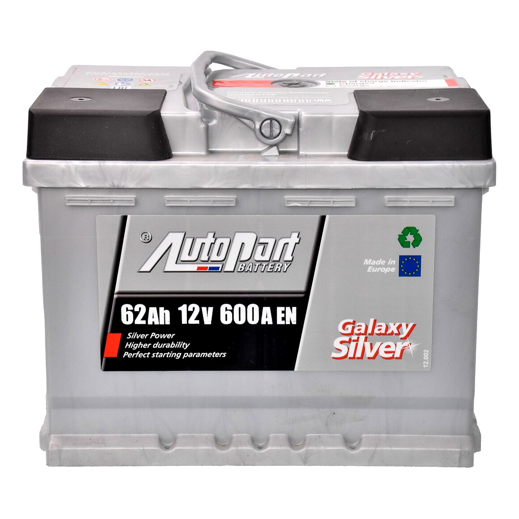 Акумулятор AUTOPARTS Galaxy Silver 12V 62Ah 570A R+ ARL062GAS0 - zapix