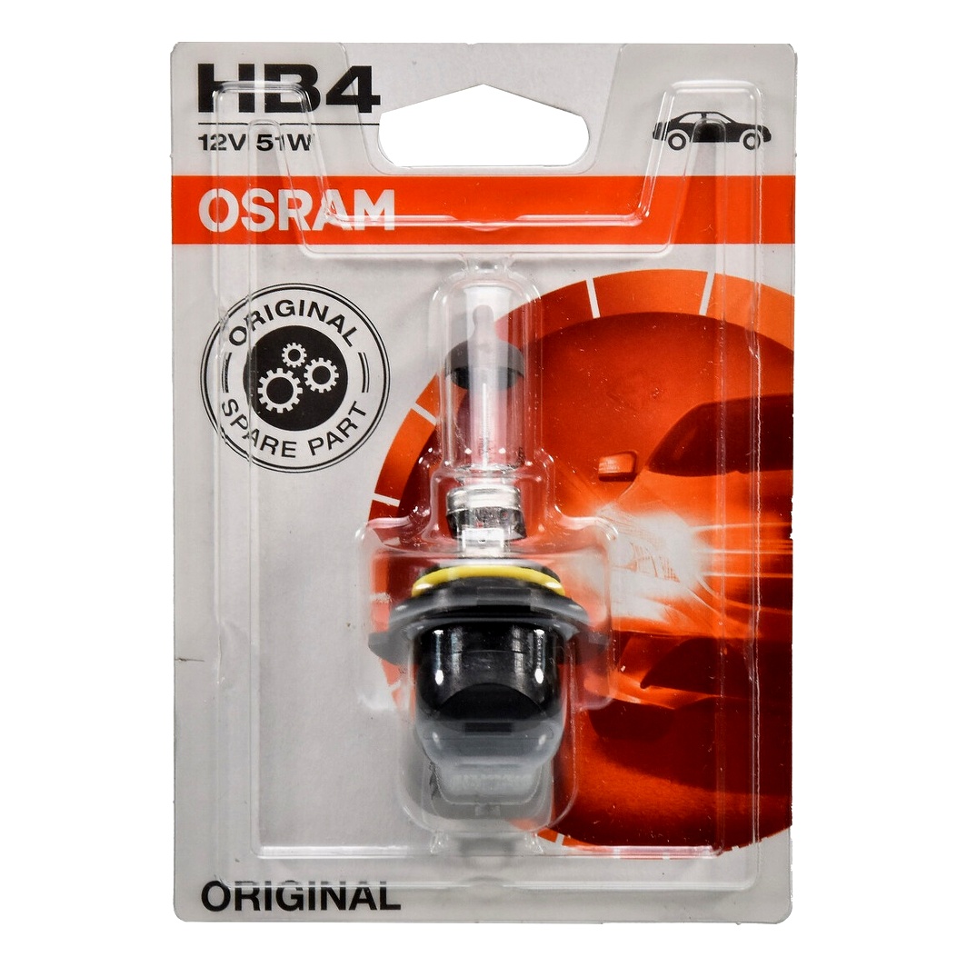 Автолампа галогенова OSRAM Original HB4 P22d 51W 12V прозора 900601B - zapix
