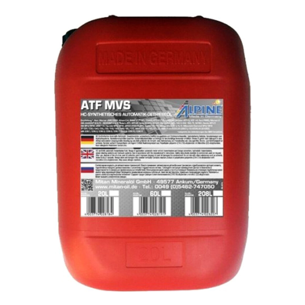Трансмиссионное масло ALPINE ATF MVS 20 л 0100733 - zapix