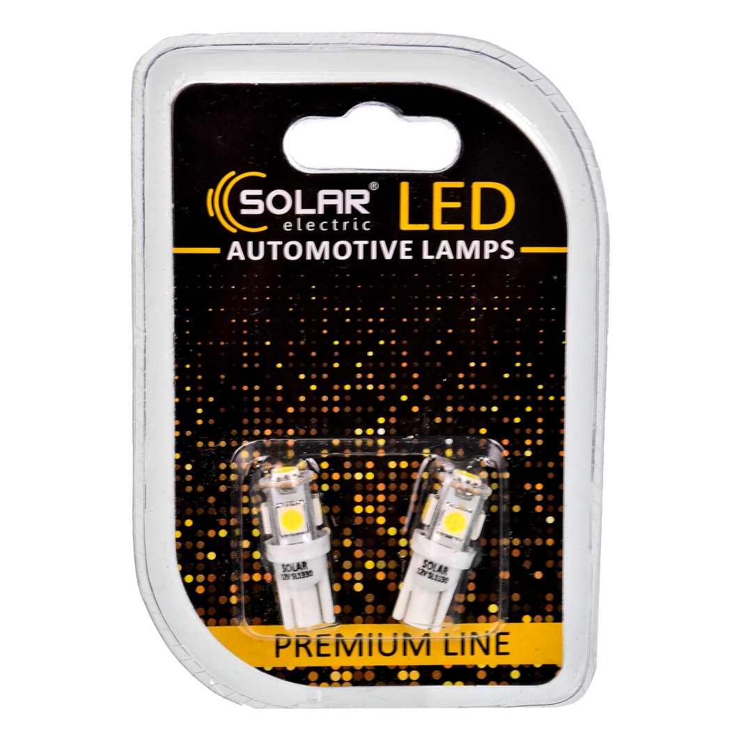 Автолампа LED (світлодіодна) SOLAR T10 W2.1x9.5d 12V SL1330 - zapix