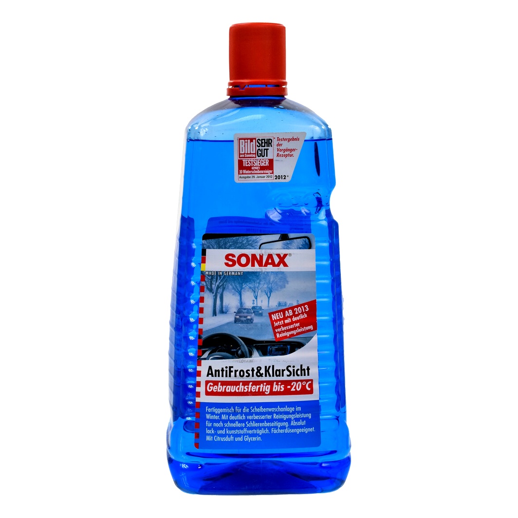 Омивач скла концентрат зимовий -20°С SONAX AntiFrost&KlarSicht цитрусовий 2 л 332541 - zapix