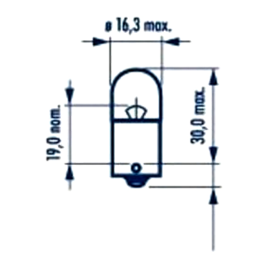 Автолампа накала NARVA R5W BA15s 5W 24V прозрачная 17181 - zapix