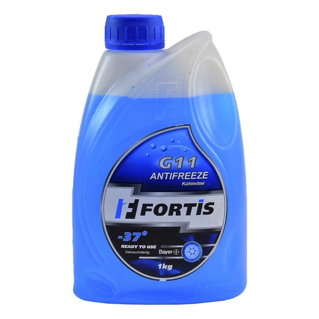 Готовий антифриз FORTIS синій G11 -37 °C 1 л (0038961) - zapix