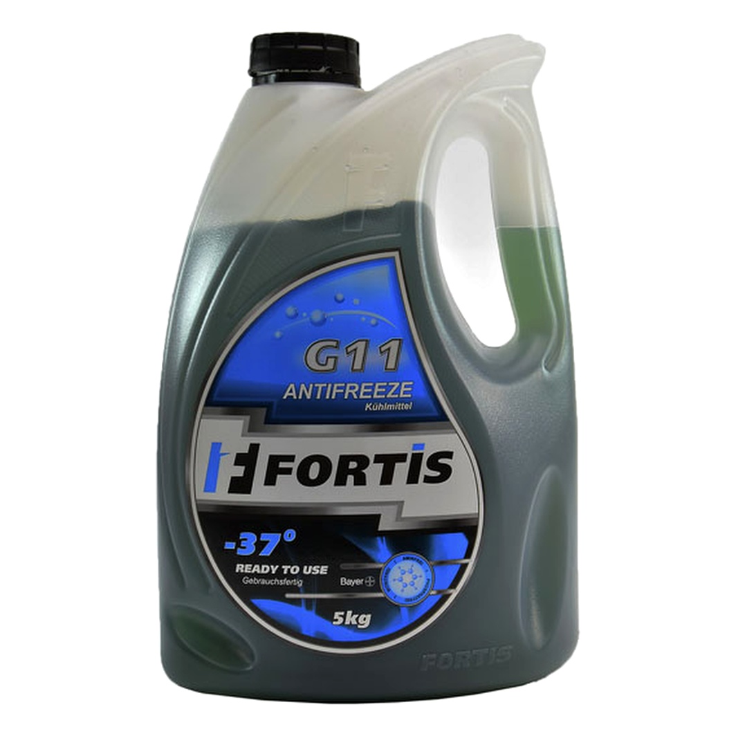 Готовий антифриз FORTIS синій G11 -37 °C 5 л (0028955) - zapix