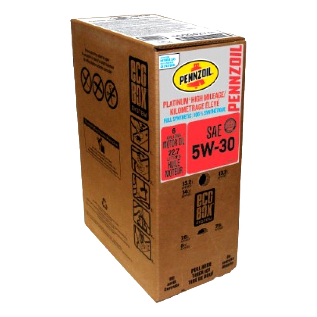 Моторное масло PENNZOIL Platinum High Mileage 5W-30 22.71 (box) л (550042741) - zapix