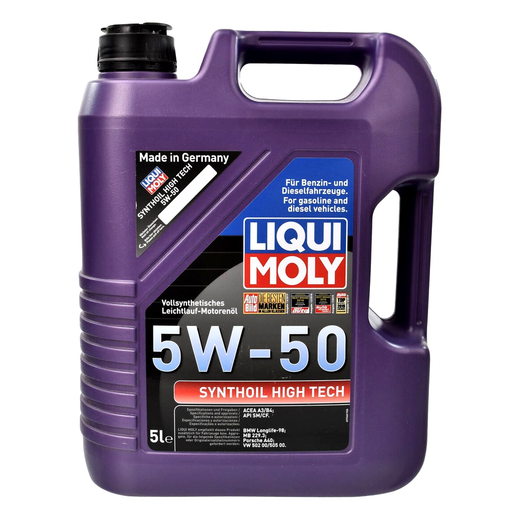 Моторное масло LIQUI MOLY Synthoil High Tech 5W-50 5 л (9068) - zapix