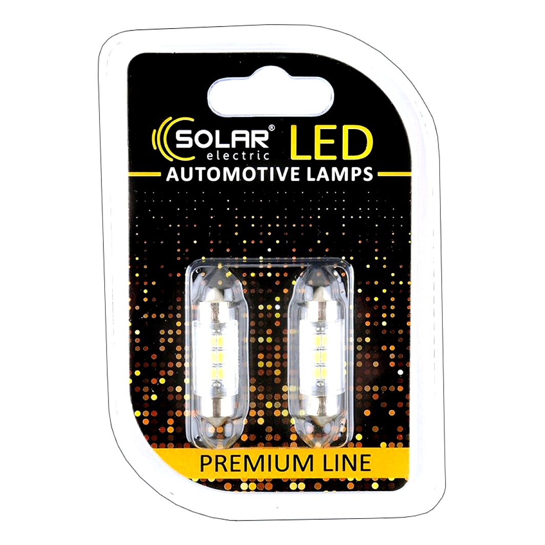 Автолампа LED (светодиодная) SOLAR T11x36 SV8.5 12V SL1350 - zapix