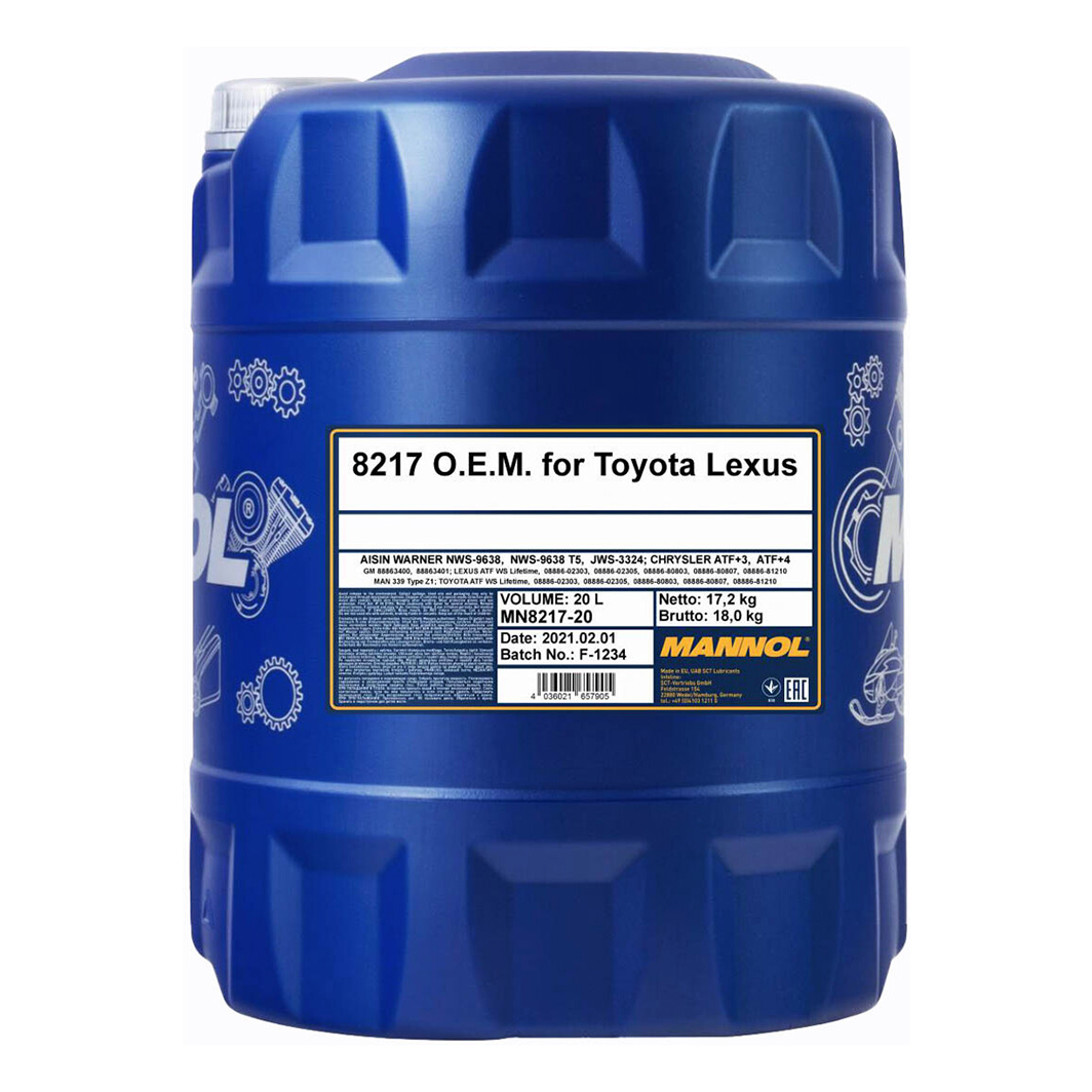 Трансмиссионное масло MANNOL O.E.M. ATF WS 20 л MN821720 - zapix