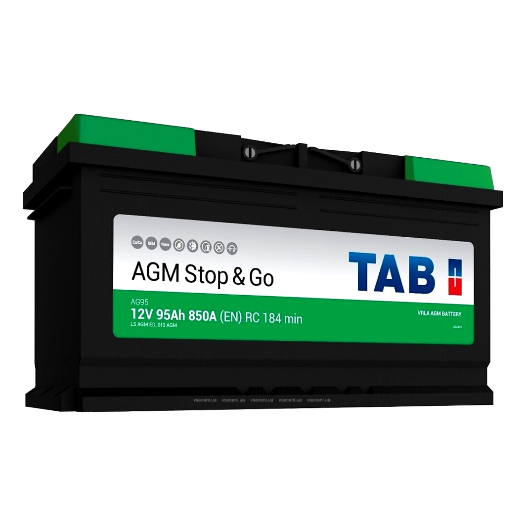Акумулятор TAB Stop & Go 12V 95Ah 850A R+ AKBLI10322 - zapix