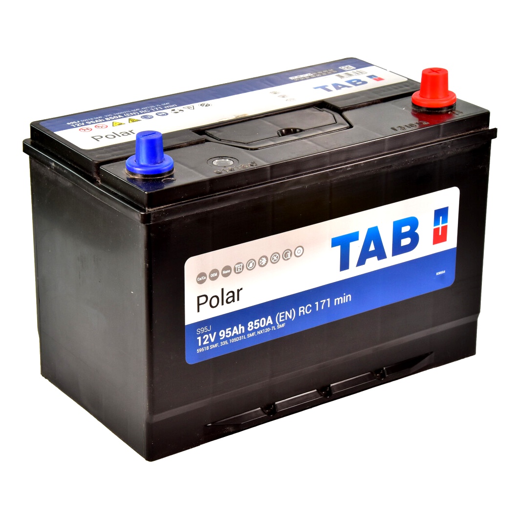 Акумулятор TAB Polar S JIS 12V 95Ah 850A R+ 246895 - zapix