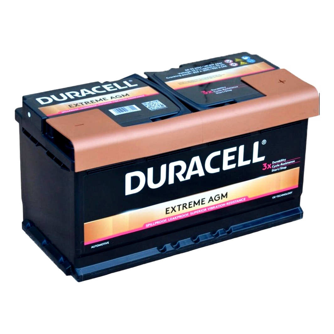 Акумулятор DURACELL Extreme AGM 12V 92Ah 850A R+ 00137417 - zapix