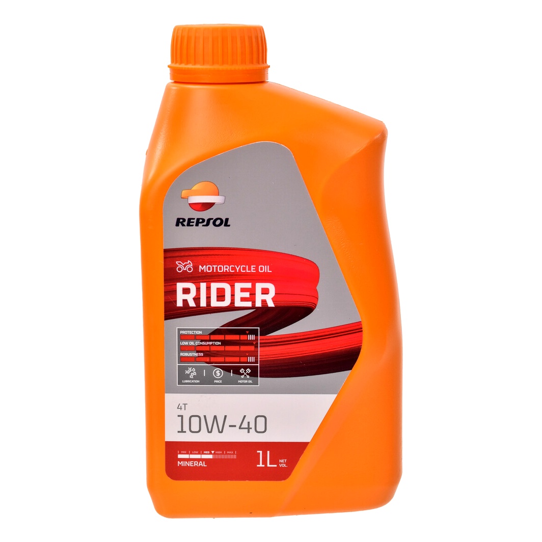 Моторное масло REPSOL Rider 4T 10W-40 минеральное 1 л RPP2130MHC - zapix