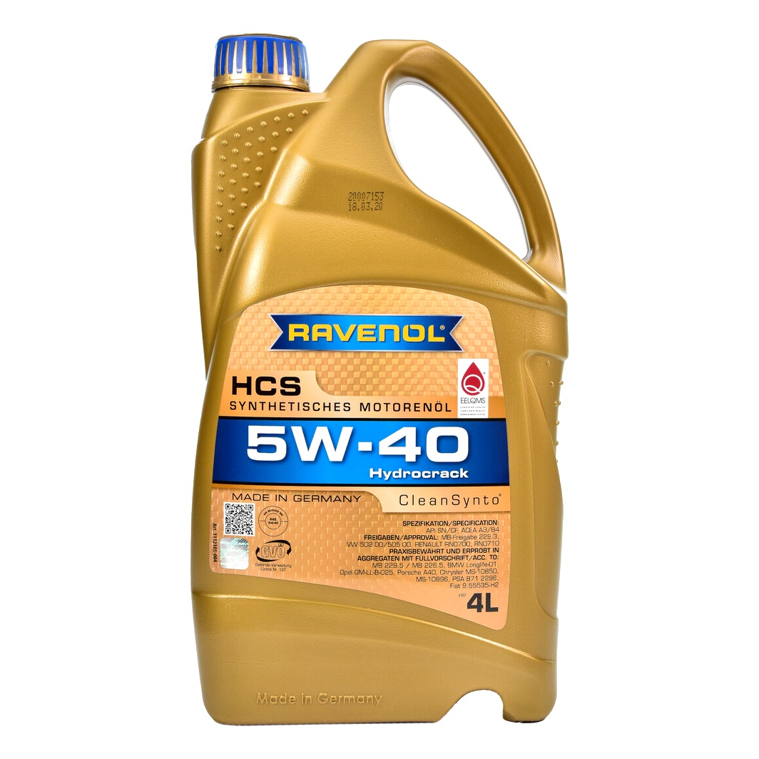 Моторное масло RAVENOL HCS 5W-40 4 л (111210504) - zapix