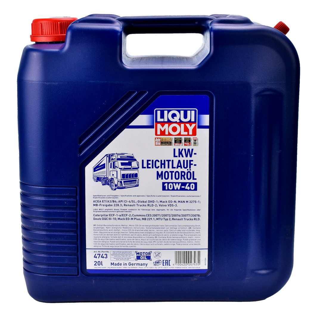 Моторна олива LIQUI MOLY LKW-Leichtlauf 10W-40 20 л (4743) - zapix