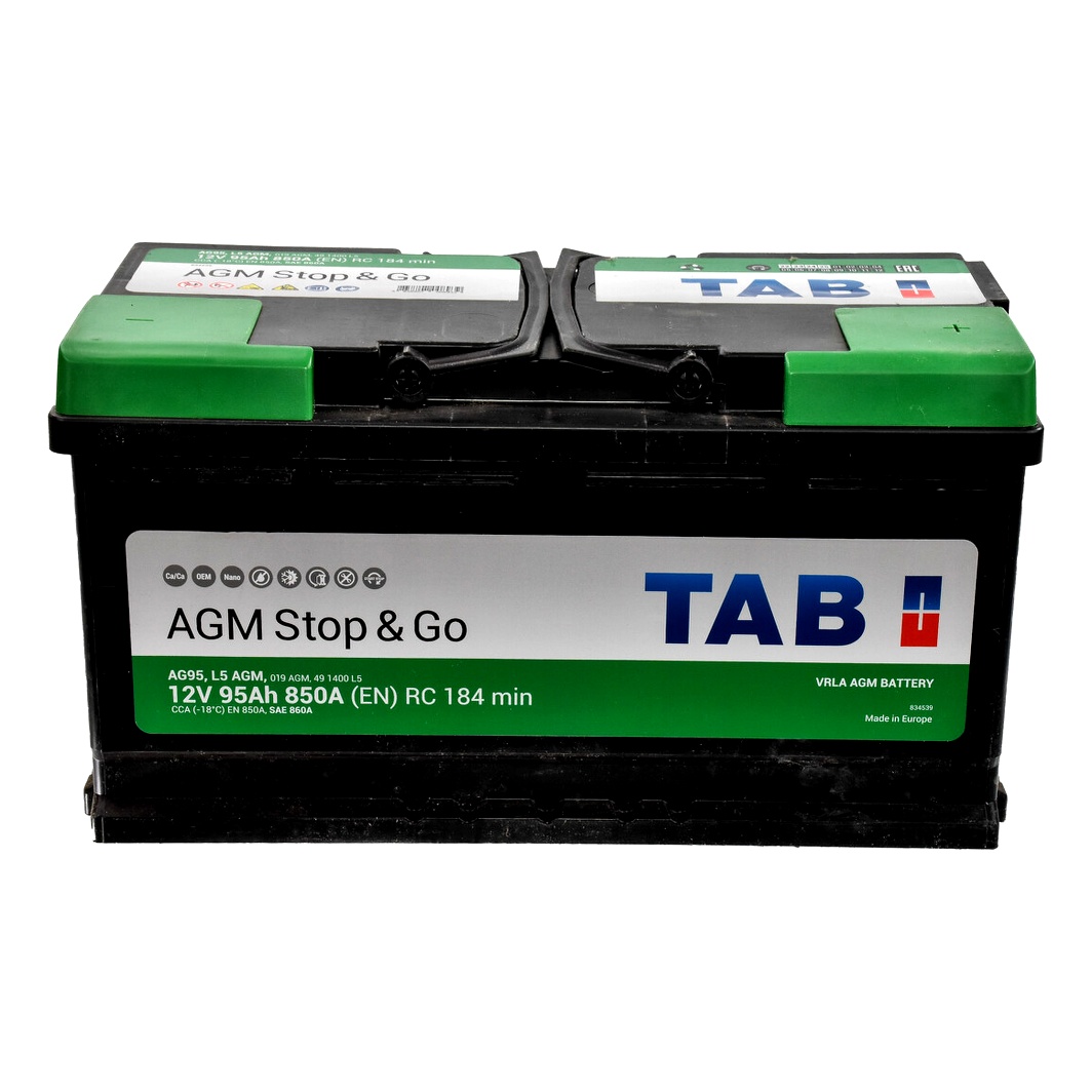 Акумулятор TAB EcoDry Stop&Go 12V 95Ah 850A R+ 213090 - zapix