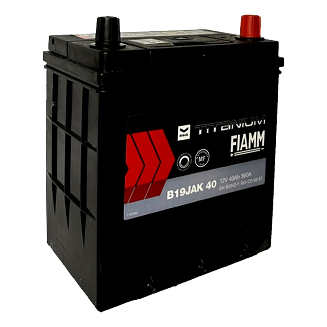 Акумулятор FIAMM Titanium Black 12V 40Ah 360A R+ B19JAK40 - zapix