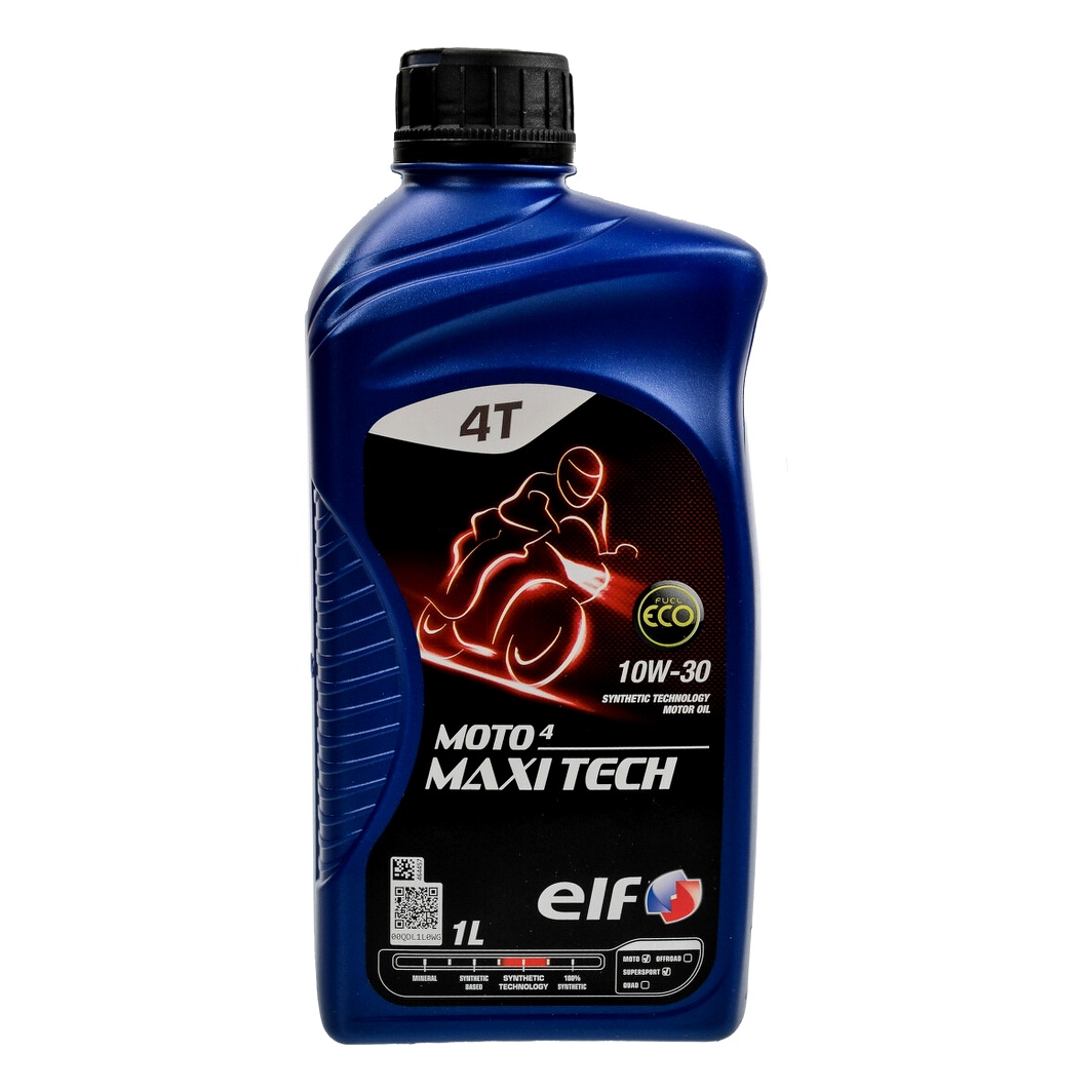 Моторное масло ELF Moto 4 Maxi Tech 4T 10W-30 синтетическое 1 л 213937 - zapix