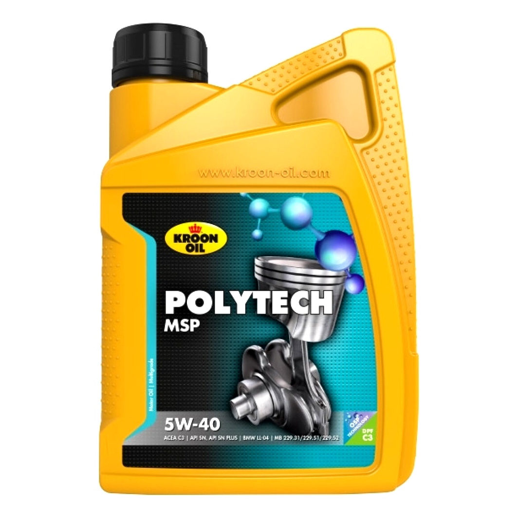 Моторное масло KROON OIL PolyTech MSP 5W-40 1 л (37336) - zapix