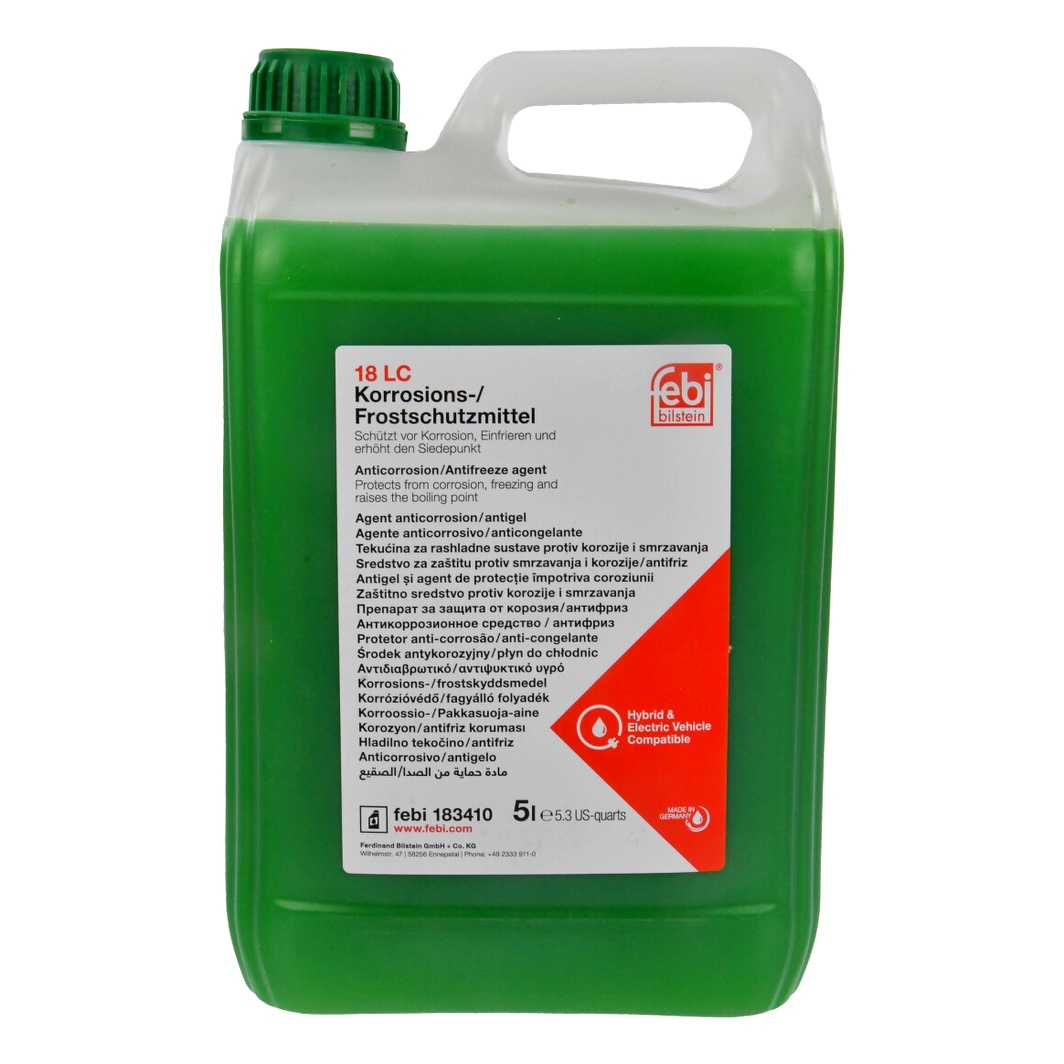 Концентрат антифризу FEBI BILSTEIN 18 LC зелений -37 °C 5 л (183410) - zapix