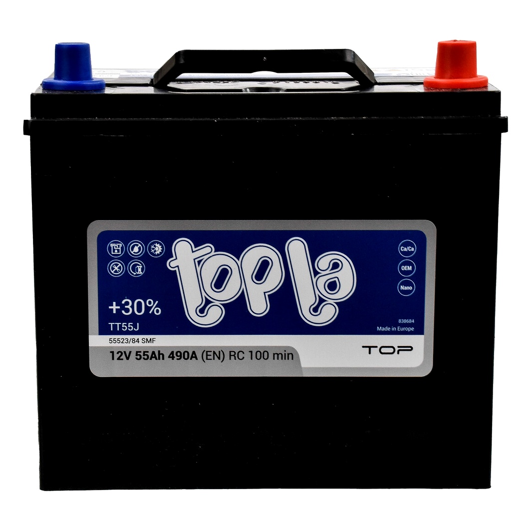 Акумулятор TOPLA Top JIS 12V 55Ah 490A R+ 118255 - zapix