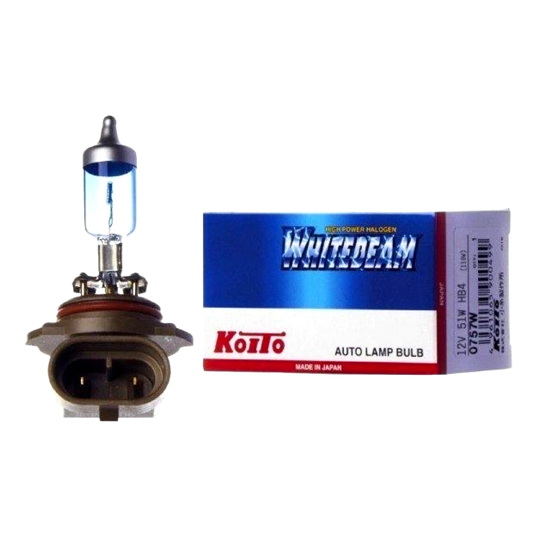 Автолампа галогенова KOITO Whitebeam HB4 P22d 55W 12V прозоро-блакитна 0757W - zapix