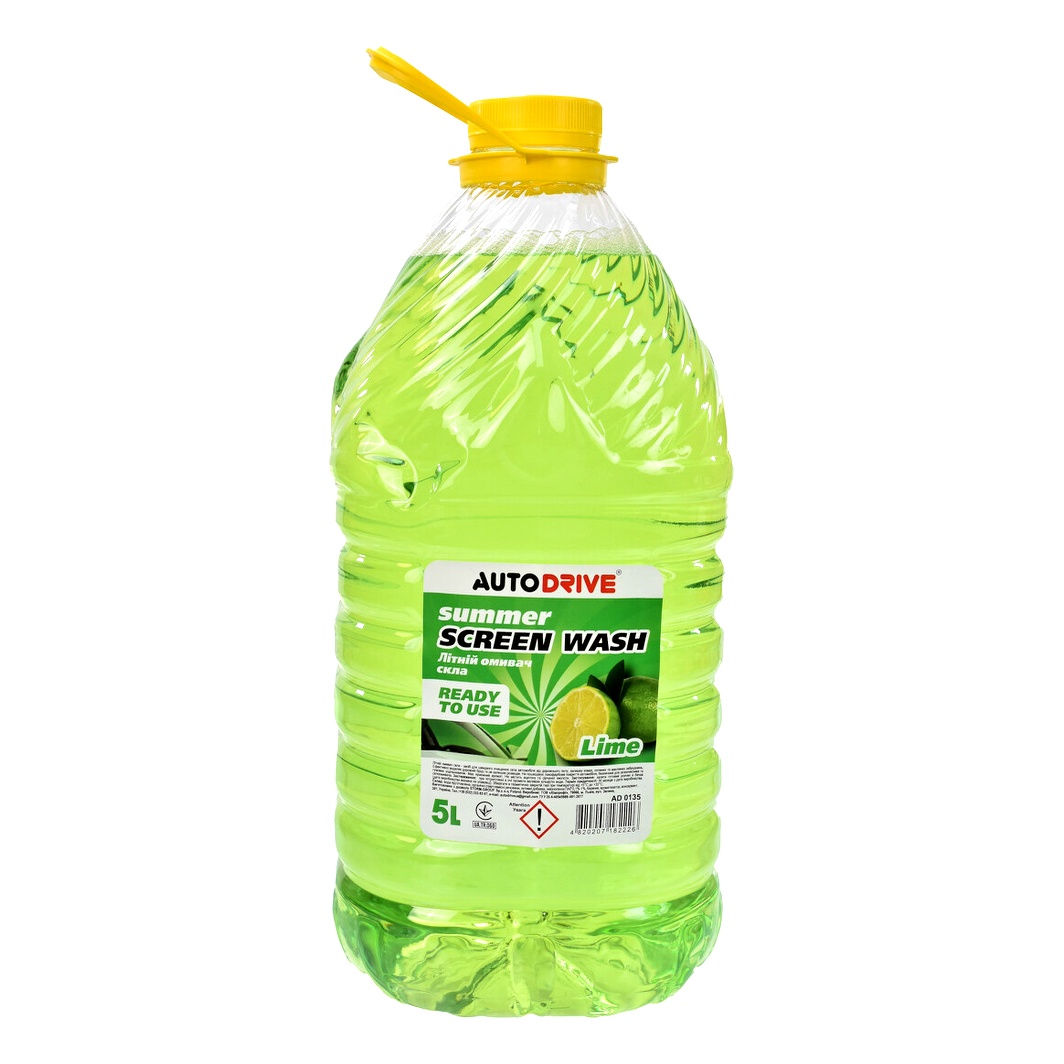 Омивач скла готовий літній AUTO DRIVE Screen Wash Summer лайм 5 л AD0135 - zapix