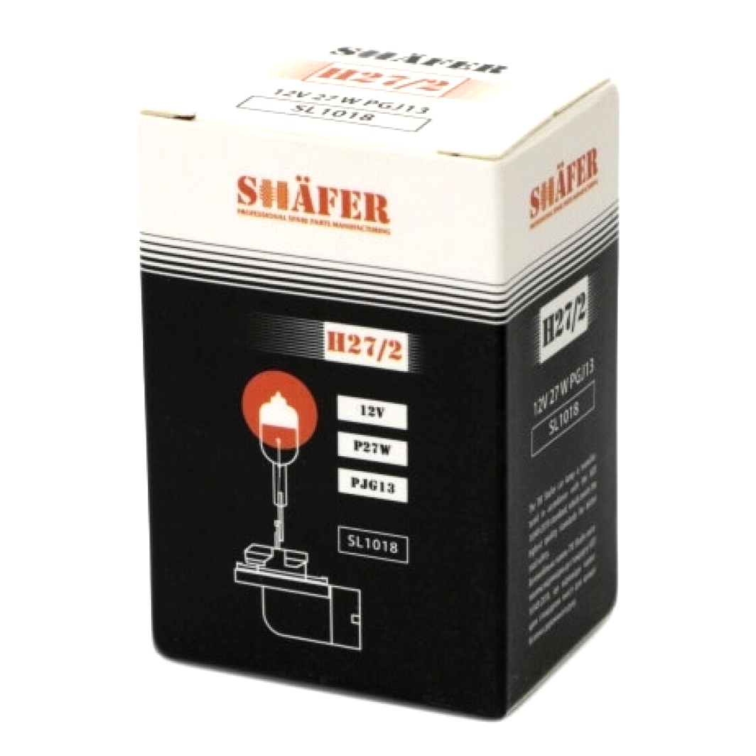Автолампа галогенова SHAFER H27/2 PGJ13 27W 12V прозора SL1018 - zapix