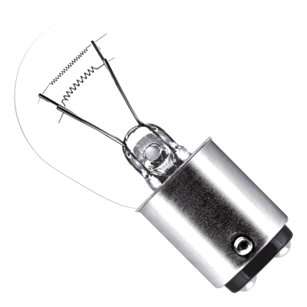 Автолампа накала OSRAM P21/5W BAY15d 21W 24V прозрачная 7537K10SZT - zapix