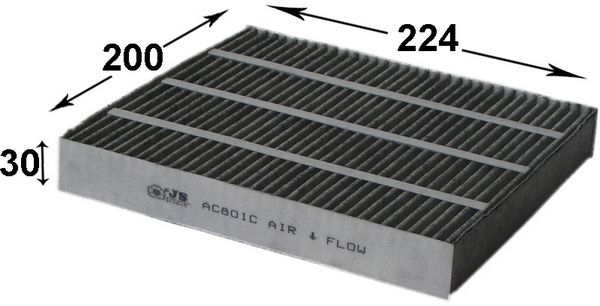 Фільтр салону JS ASAKASHI AC801C - zapix