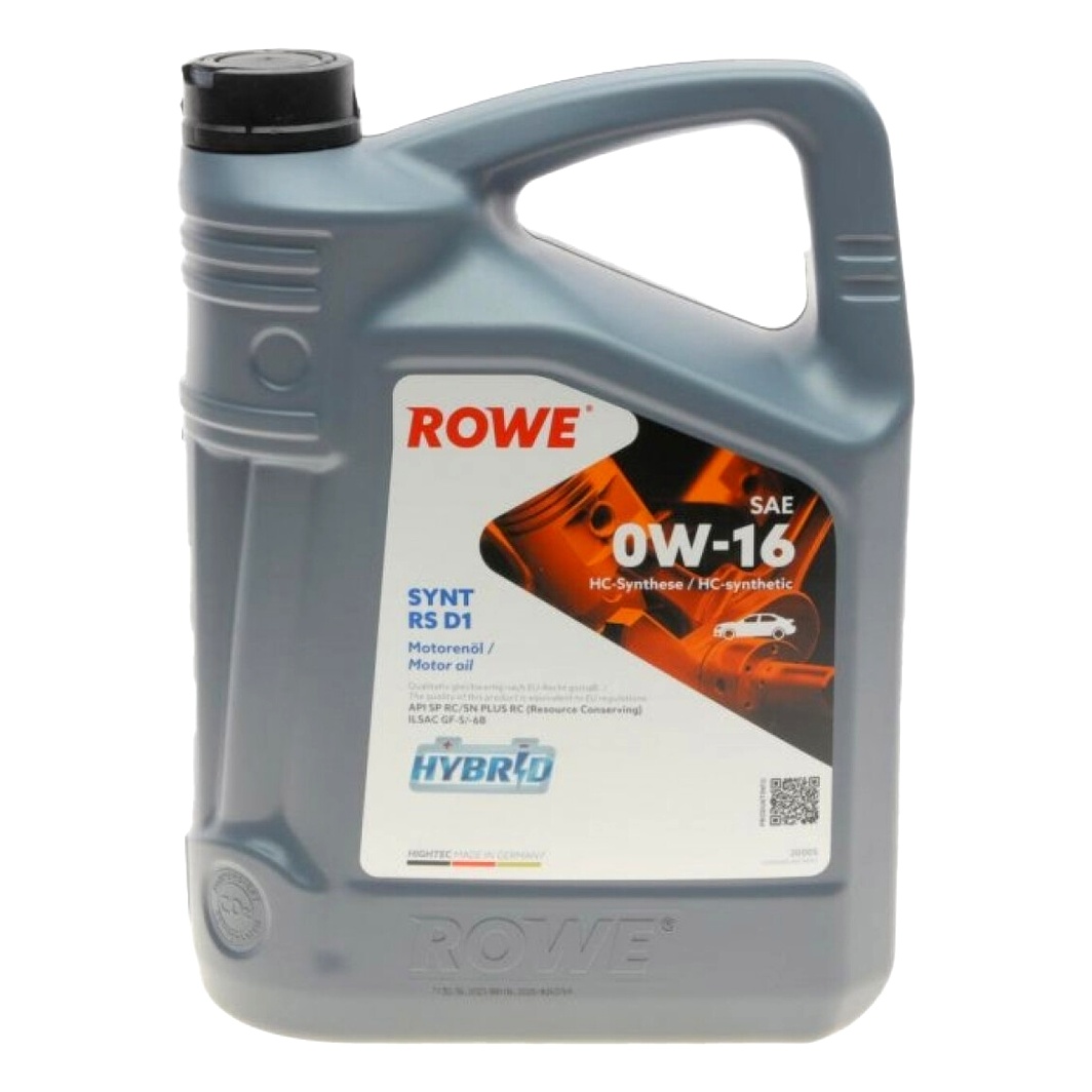 Моторное масло ROWE Synt RS D1 0W-16 5 л (20005005099) - zapix