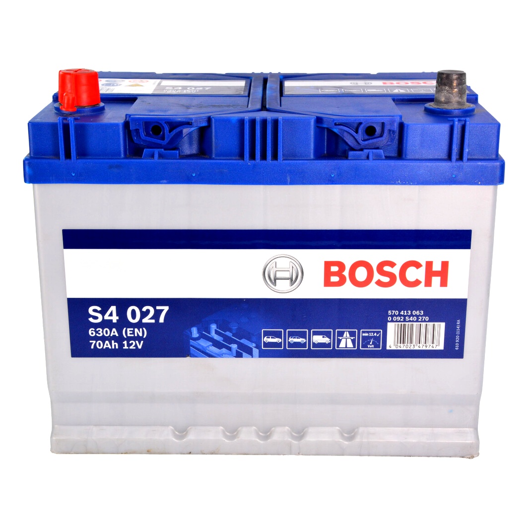 Акумулятор BOSCH S4 Silver 12V 70Ah 630A L+ 0092S40270 - zapix