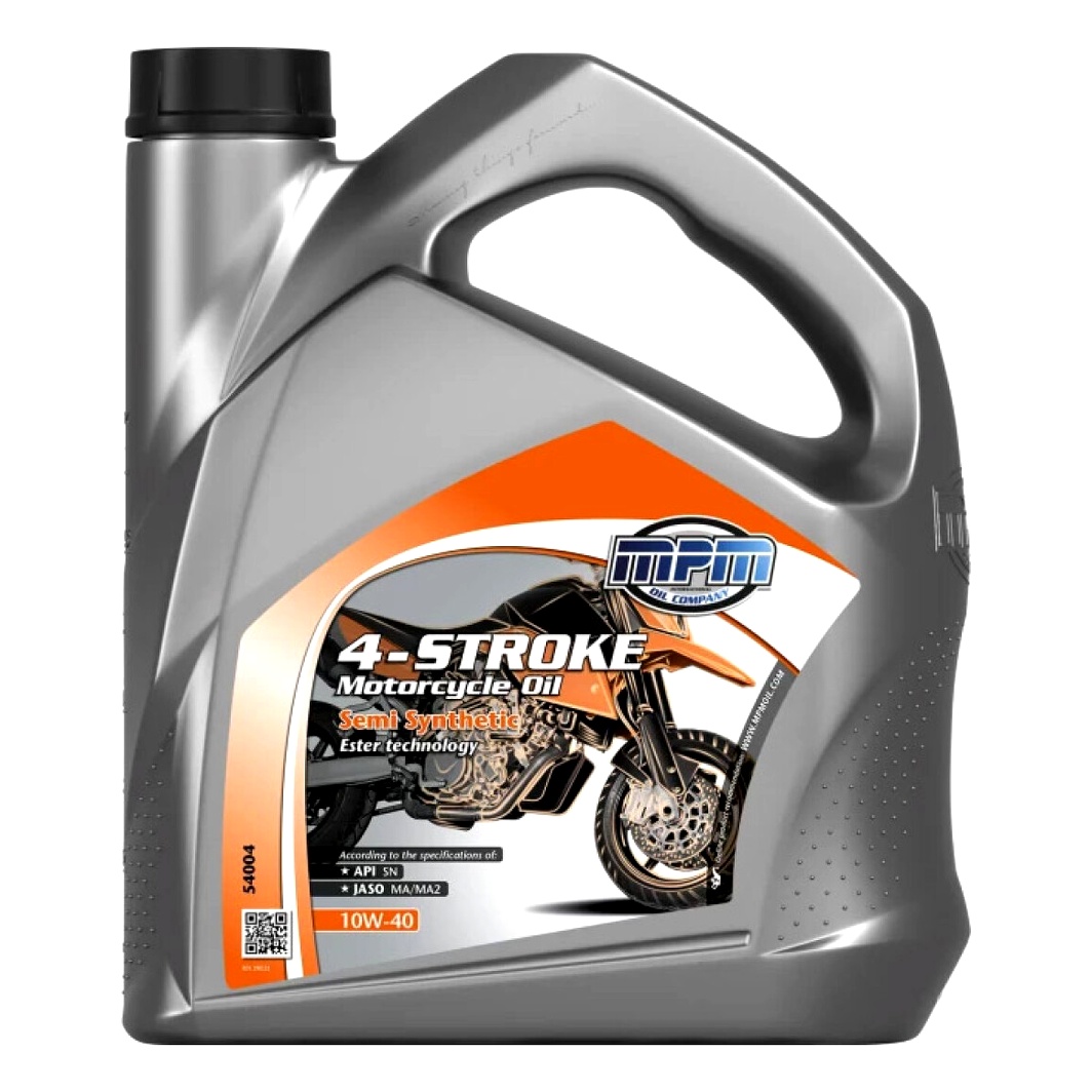 Моторное масло MPM Semi Synthetic Ester 4T 10W-40 полусинтетическое 4 л 54004 - zapix