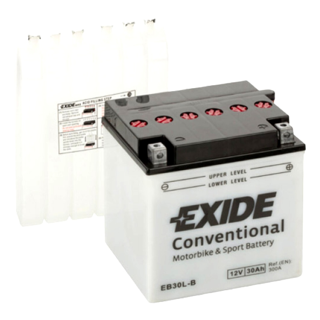 Акумулятор EXIDE Conventional 12V 30Ah 300A R+ EB30LB - zapix