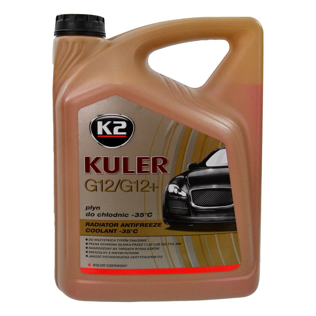 Готовий антифриз K2 Kuler червоний G12/G12+ -35 °C 5 л (T205C) - zapix