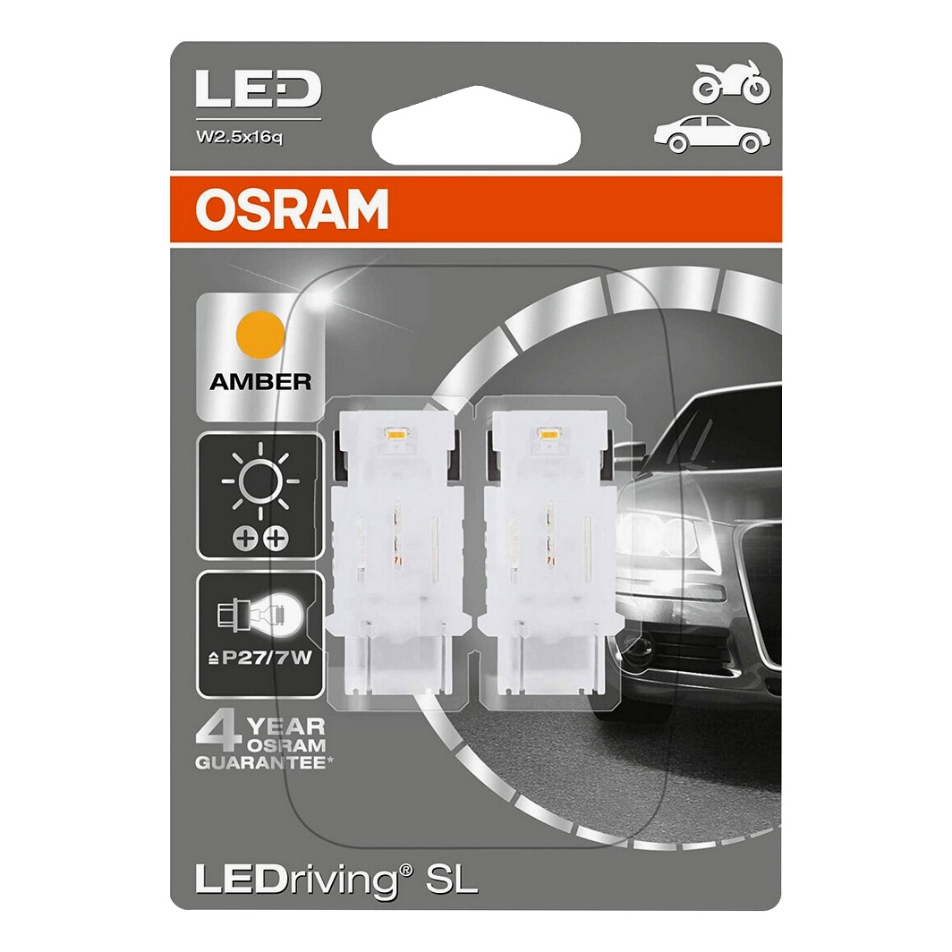 Автолампа LED (світлодіодна) OSRAM LEDriving PY27/7W W2.5x16q 12V 3548YE02B