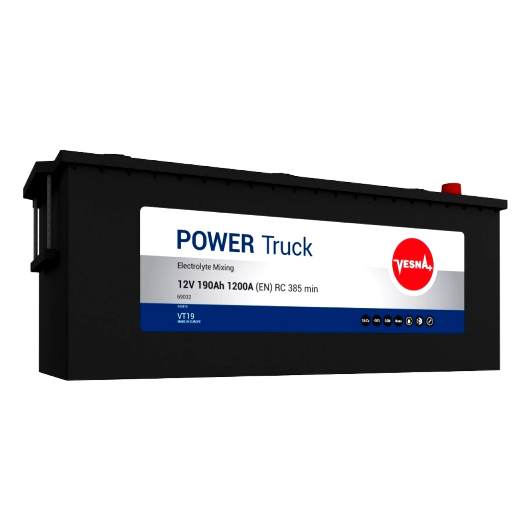 Акумулятор VESNA Power Truck 12V 190Ah 1200A L+ 836912 - zapix