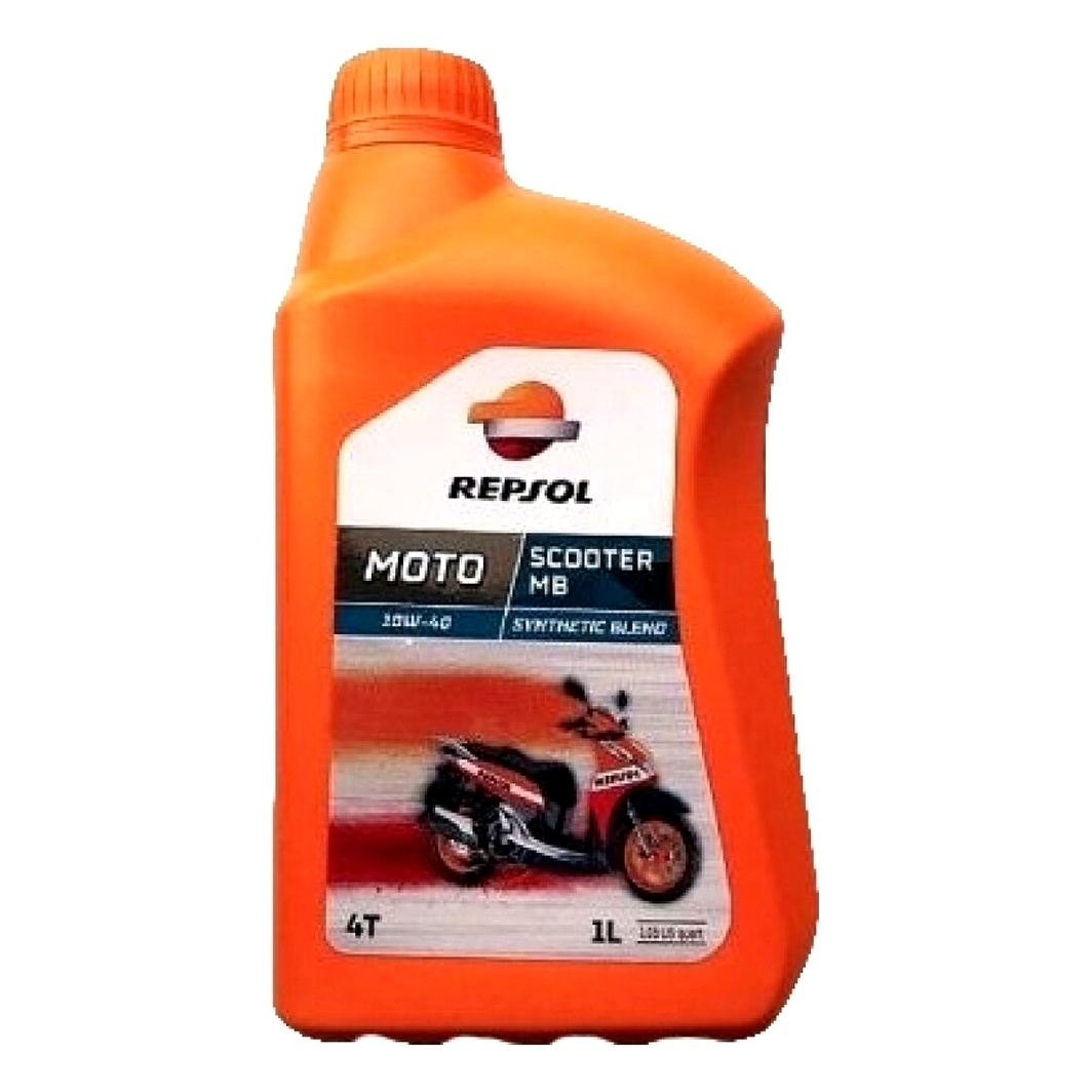 Моторное масло REPSOL Moto Scooter MB 4T 10W-40 синтетическое 1 л RP184X51 - zapix
