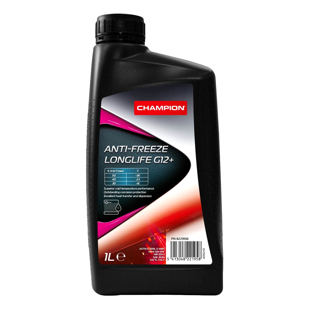 Концентрат антифризу CHAMPION Anti-Freeze Longlife рожевий G12+ 1 л (8221958) - zapix