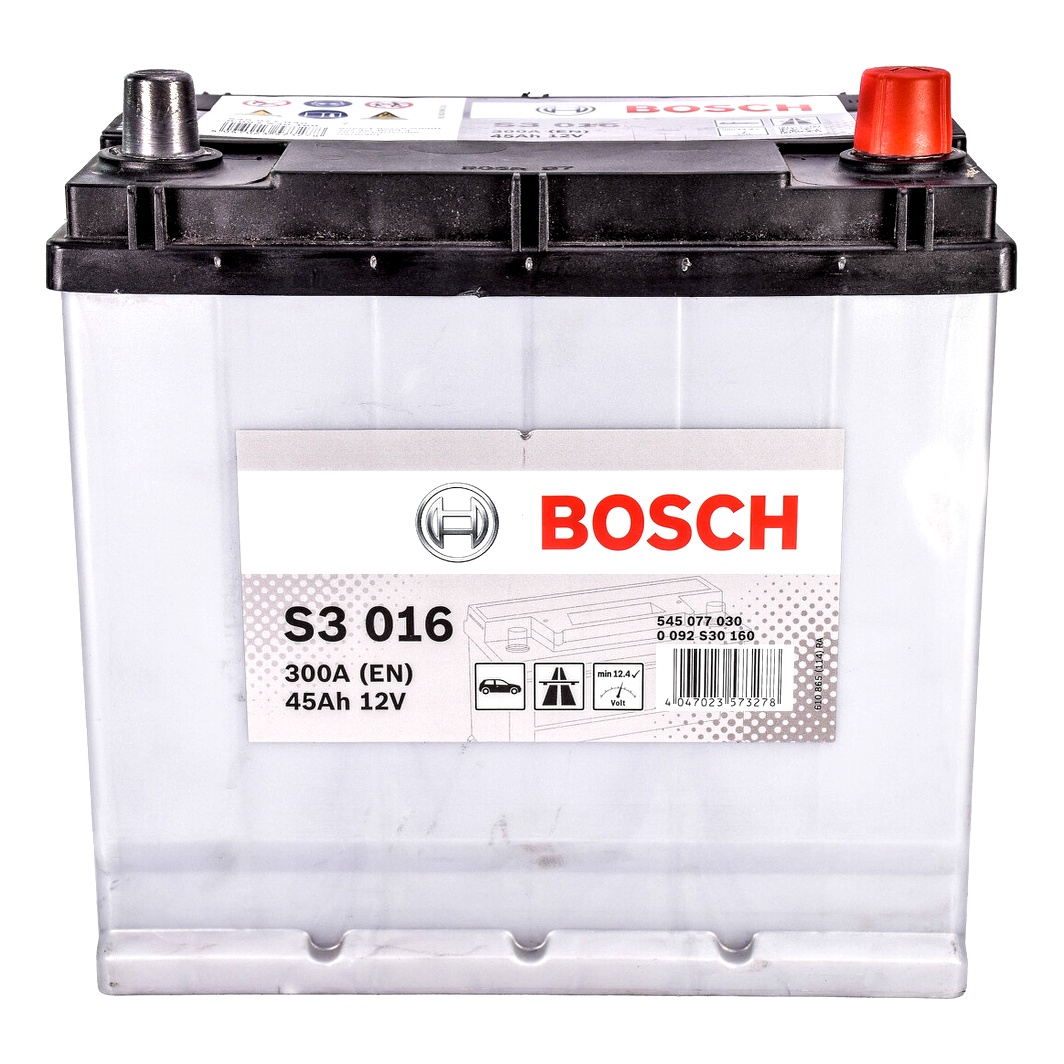 Акумулятор BOSCH S3 12V 45Ah 300A R+ 0092S30160 - zapix