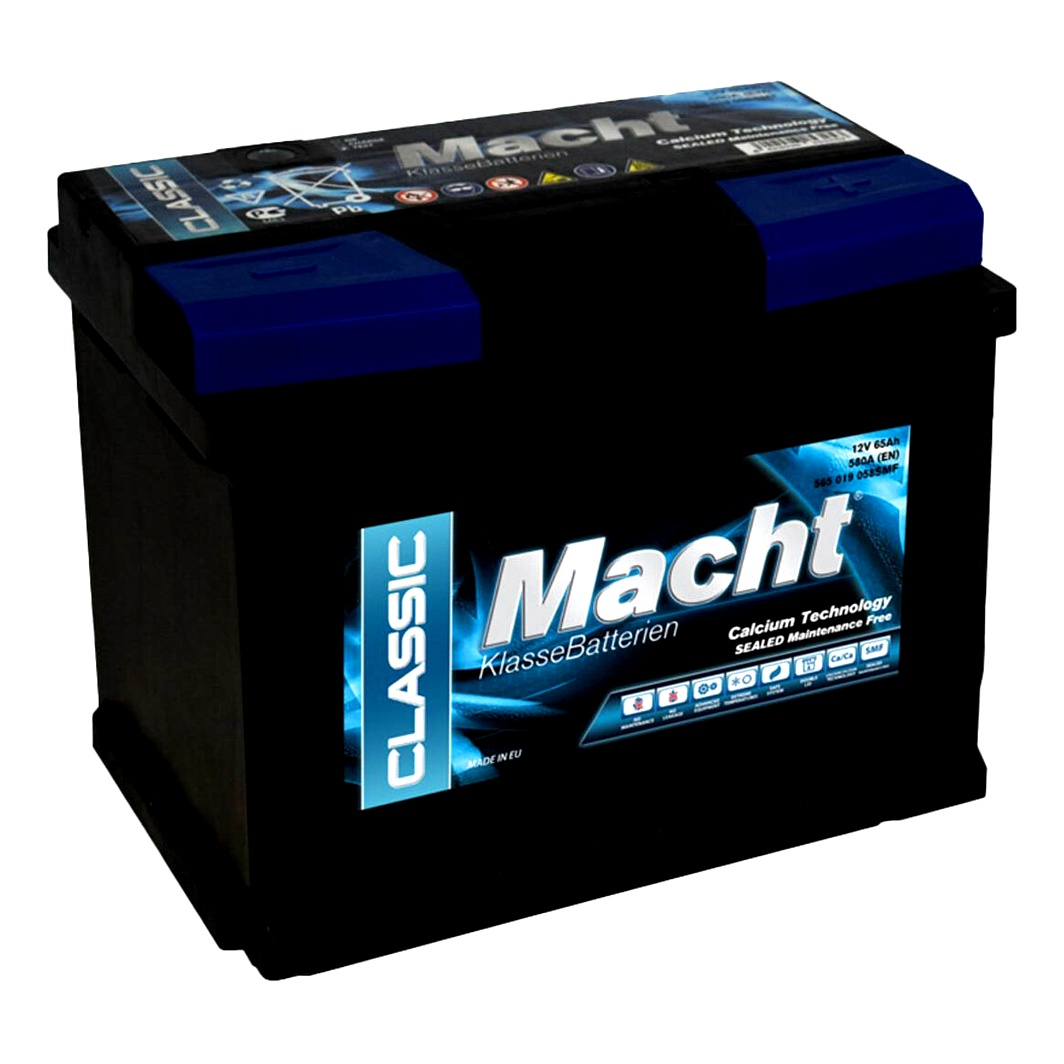 Акумулятор MACHT Classic 12V 65Ah 580A R+ 25345 - zapix