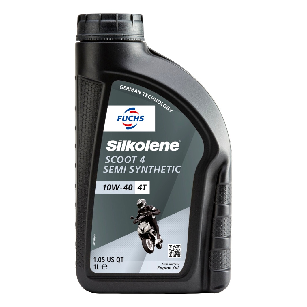 Моторное масло FUCHS Silkolene Scoot 4T 10W-40 полусинтетическое 1 л 602011909 - zapix