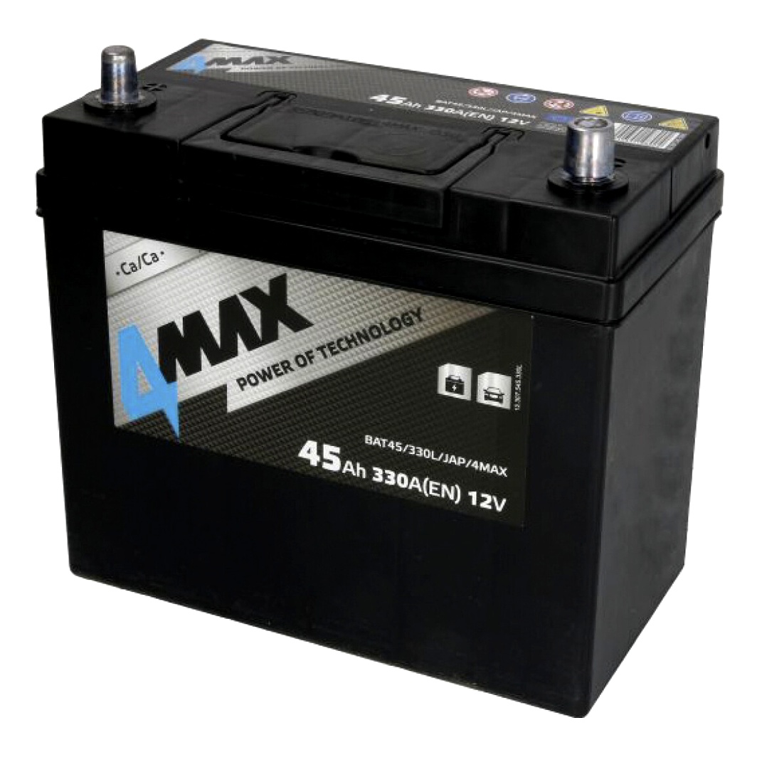Акумулятор 4MAX 12V 45Ah 330A L+ BAT45330LJAP4MAX - zapix