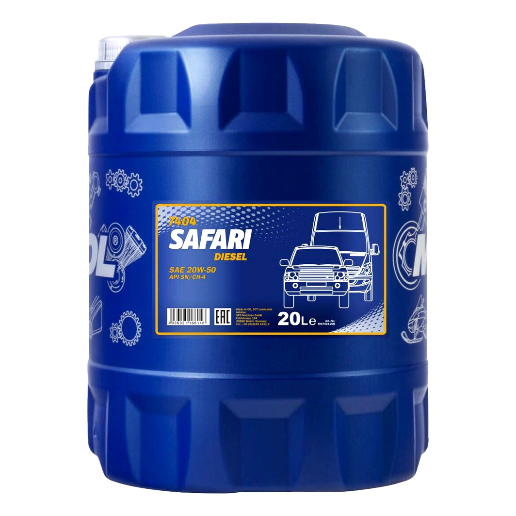 Моторна олива MANNOL Safari 20W-50 20 л (MN740420) - zapix