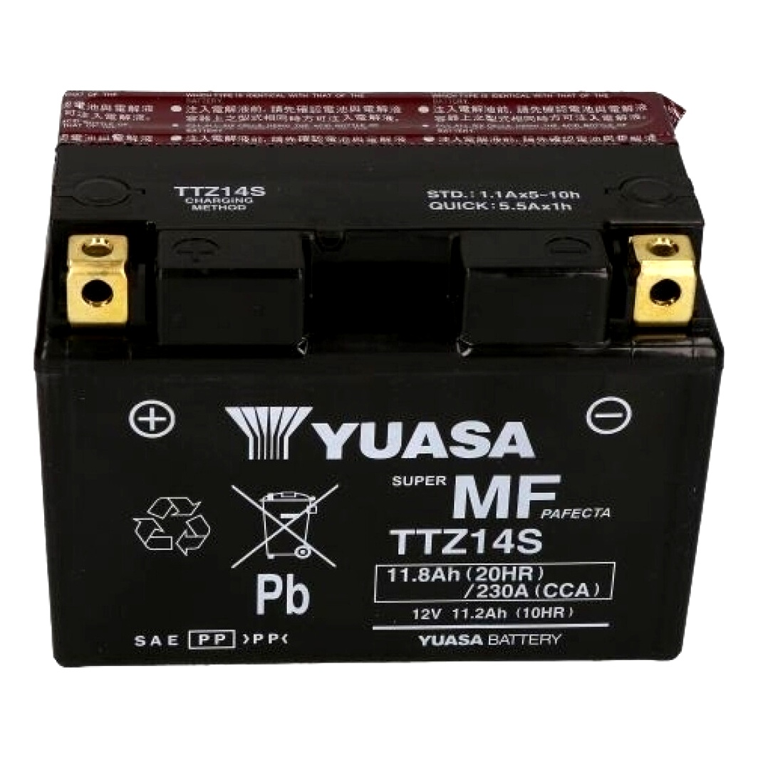 Акумулятор YUASA 12V 11.8Ah 230A L+ TTZ14S - zapix