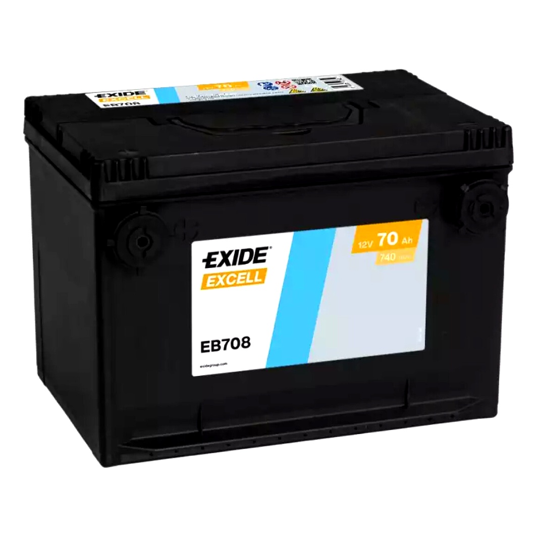 Акумулятор EXIDE Excell 12V 70Ah 740A L+ EB708 - zapix
